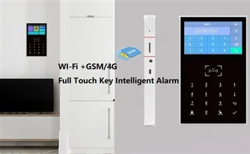 Wi-Fi+GSM/4G Full Touch Key Intelligent Alarm System Host