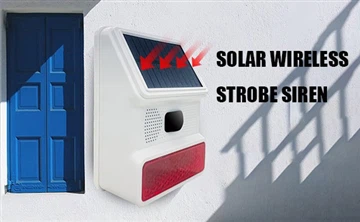 New Arrival Product ‘intelligent Solar Sound And Light Alarm’ (solar Wireless Strobe Siren)