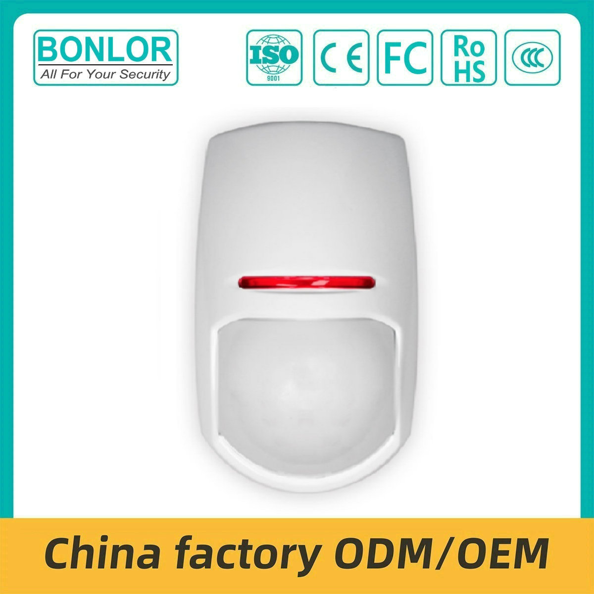 KX15ED Wired Dual Element PIR Infrared Motion Sensor Alarm Mini Sensor De Movimiento PIR 