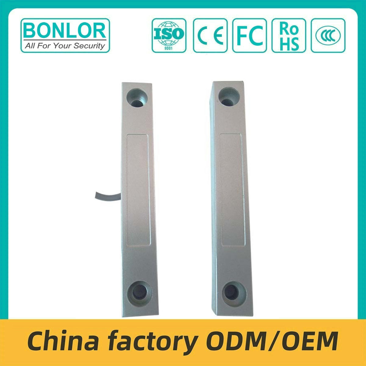 BR-59  Wired Door Sensor Alarm Magnetic Switch for Garage Door Door Window Senso