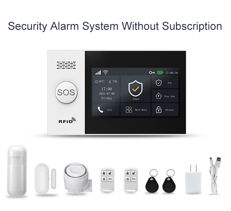 4.3-inch 4G&WIFI alarm   TUYA  APP