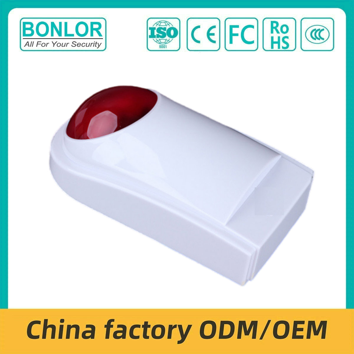 SF-104 12V/24V Outdoor Siren With Strobe Exterior Siren Alarm Sound and Light Al