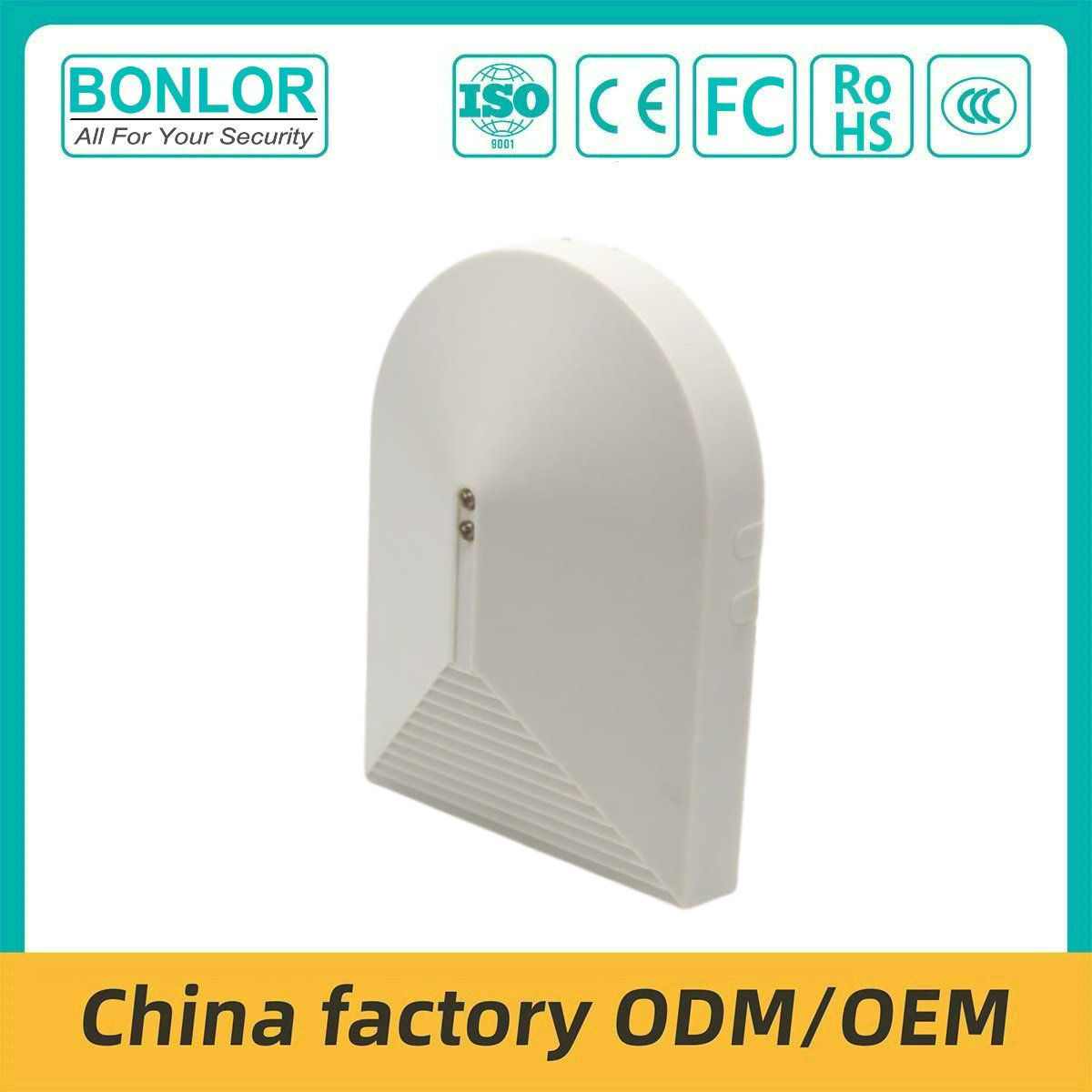 PA-456 Wired Glass Break Detector, 12V Glass Shatter Alarm Detector, Burglar Alarm