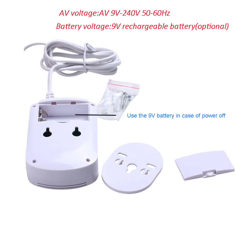 Home Standalone Plug-In Combustible Gas Detector LPG LNG Coal Natural Gas Leak Alarm Sensor Voice Warning Alarm Sensor
