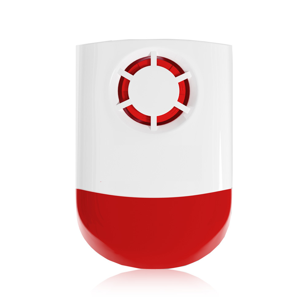 433MHz Outdoor Wireless Waterproof Flash Alarm 120dB High Decibel Loudness Sound & Flash LED Outdoor Security Alarm System