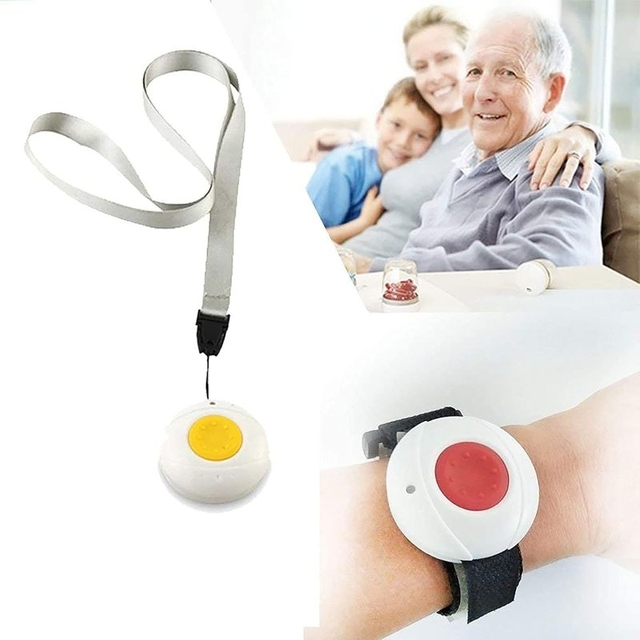 Wireless 433MHz Emergency SOS Wristband Panic Button Personal Alarm Sensor for Personal Use