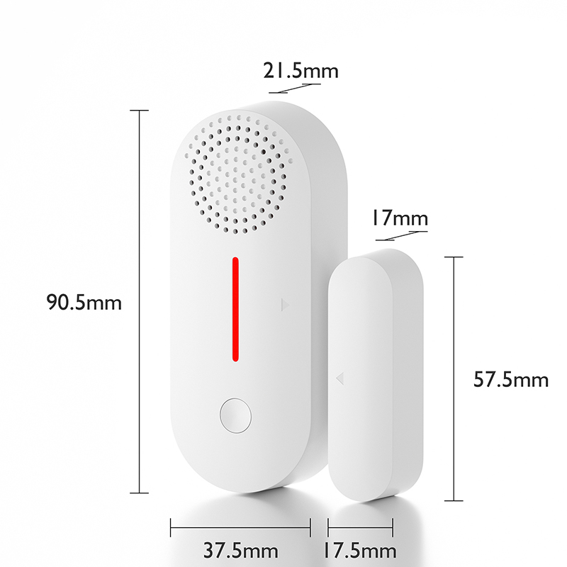Tuya Smart WiFi GSM Magnetic Door Sensor Alarm/Door Window Entry Alarm Work With Alexa Google Home and IFTTT