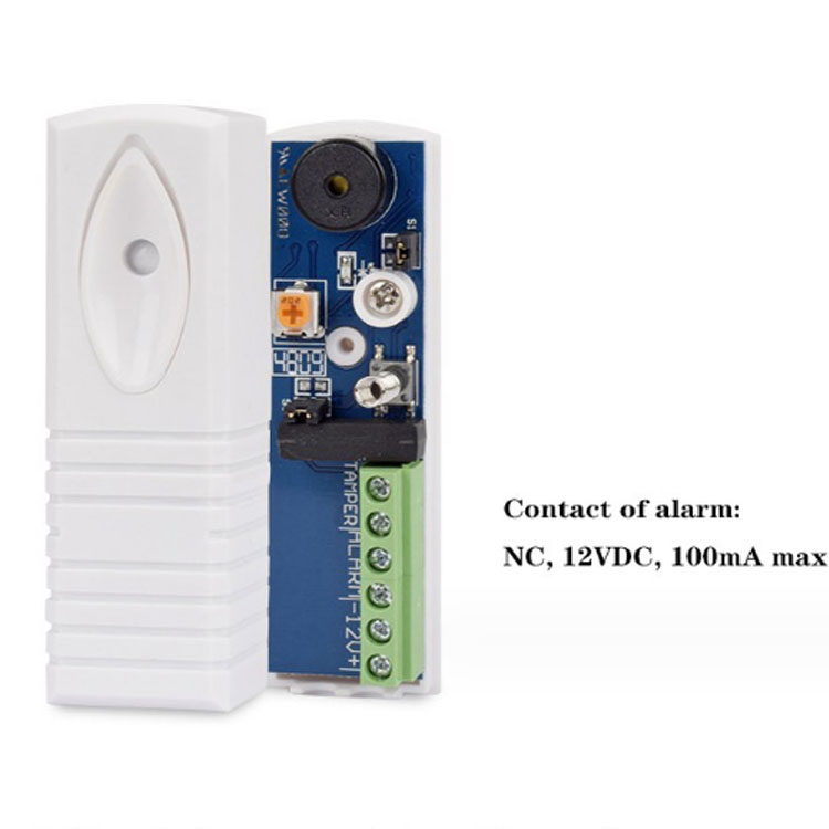 12V wire ATM vault vibration alarm sensor 971A window wall wired vibration detector