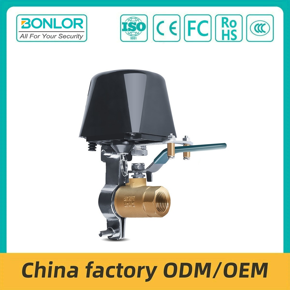 BR-JXS01 Tuya Automatic Electronic Ball Valve Smart Wifi Controller Water Valve 