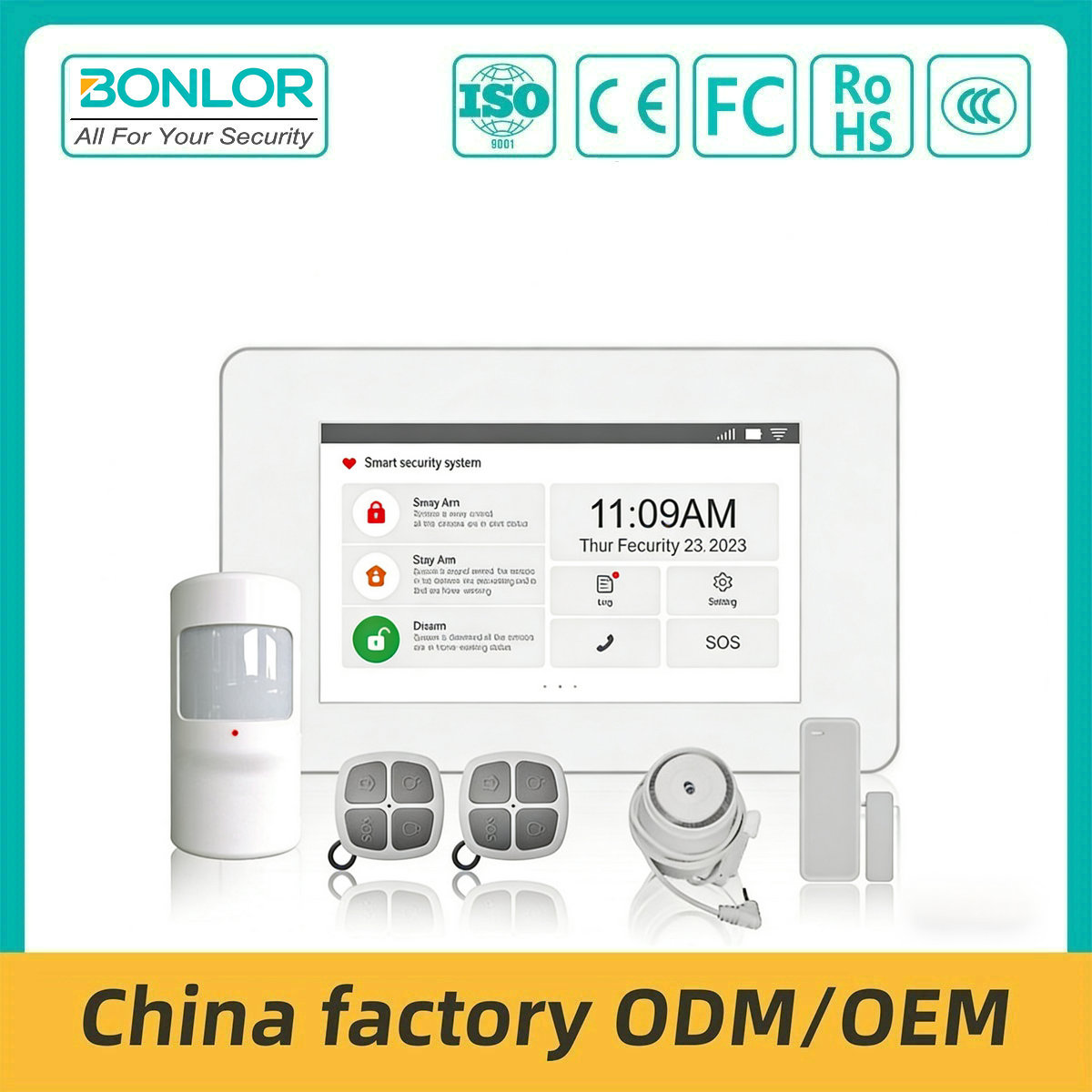 SF-G1 GSM WIFI Wireless Alarm System Home and House Safety Product