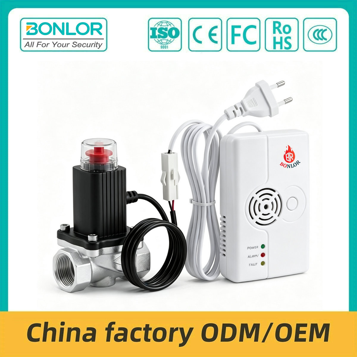 SF-701 220V Factory Safety Alarm System Home Kitchen LPG & Natural Gas Leak Detector Refrigerant Gas Leak Detector