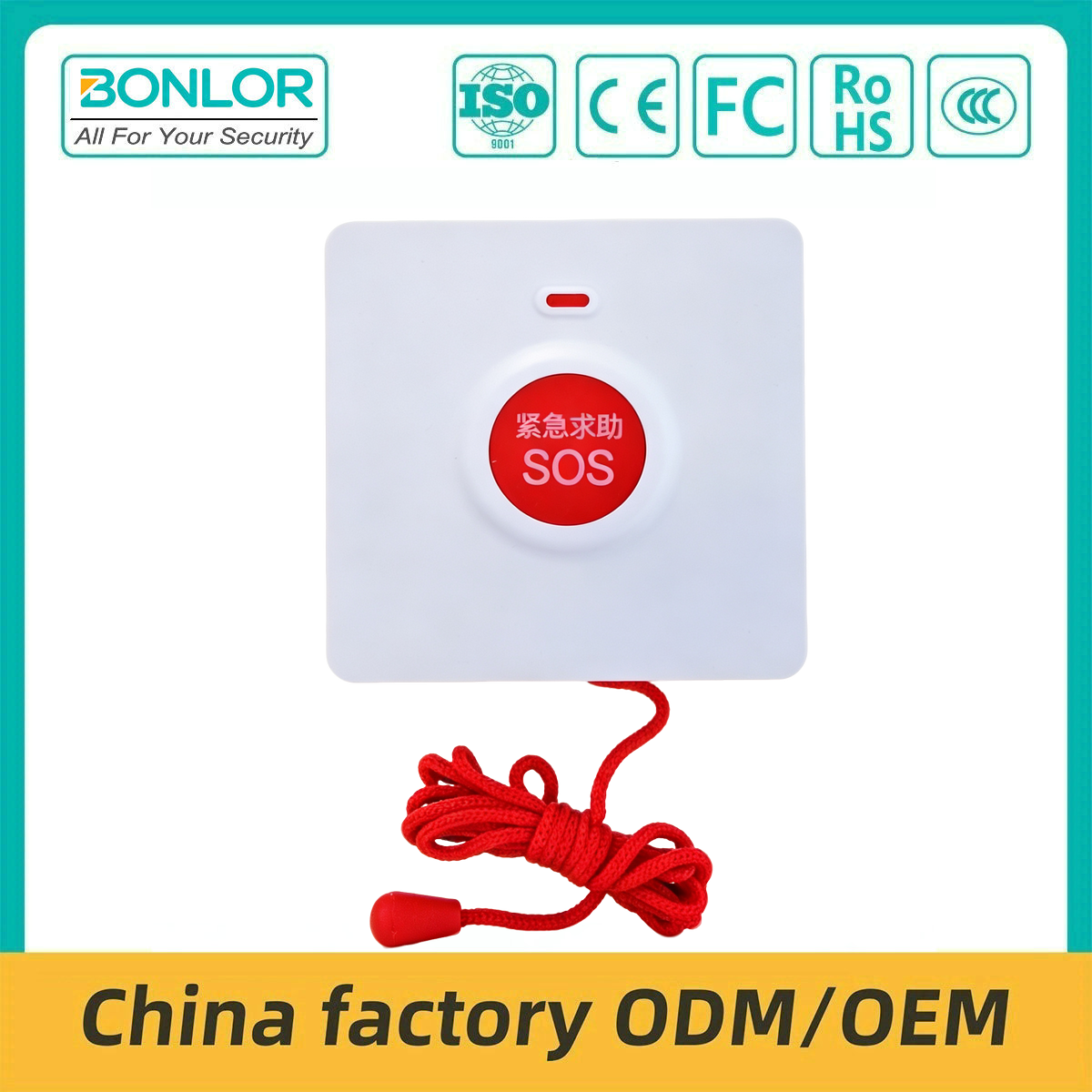 SF-S4 Waterproof Wireless SOS Button 433mhz Work With the Alarm System for the E
