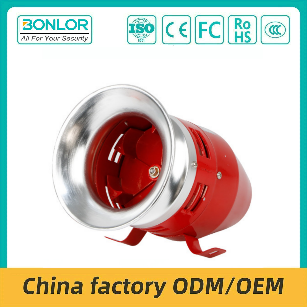 MS-390 Wind Snail Motor Alarm High Power Air Defense Alarm Single Head Electric 